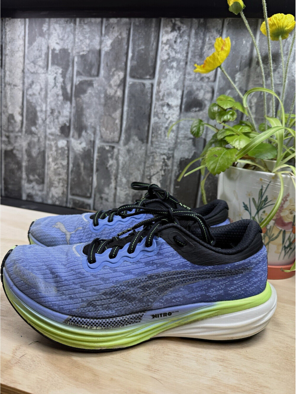 PUMA Velocity Nitro Women’s Blue/Black/Green Low Top Lace-Up Sneakers